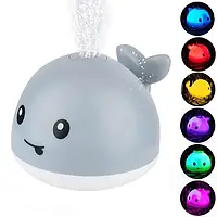 Игрушка для ванной светящийся кит Spray water bath toy с фонтаном Игрушка для купания