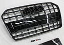 Решітка радіатора Audi A6 C7 2014-2017 стиль S6 Black Edition, фото 2
