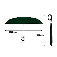 Зонт навпаки Up-Brella Зелений жіночик, фото 4