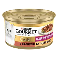 Purina Gourmet Gold Двойное удовольствие с уткой и индейкой 85 г влажный корм для котов (122917-22) KH