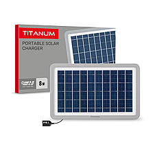 Портативний зарядний пристрій сонячна панель TITANUM TSO-M508U 8W (27412)