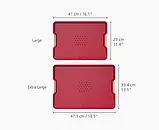 Дошка обробна двостороння Joseph Joseph Cut&Carve Plus Extra Large Red 60210, фото 2