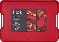 Доска разделочная двухсторонняя Joseph Joseph Cut&Carve Plus Large Red 60207