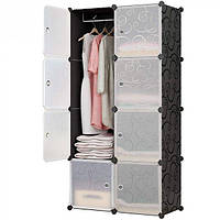 Складной шкаф Storage Cube Cabinet МР 28-51 Пластиковый шкаф органайзер для вещей, 146х76x37 см