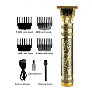 Тример акумуляторний для бороди та волосся із зарядкою від USB RAF R.430, фото 3