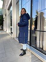 Куртка довга зимова з капюшоном, фото 3