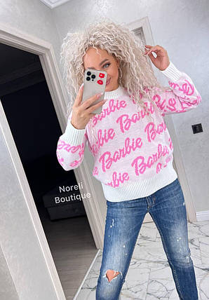 В'язаний стильний теплий светр БАРБІ Barbie, фото 1