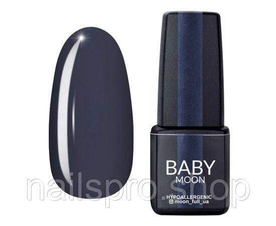 Гель лак BABY Moon Midnight №009 темно-сірий, 6 мл