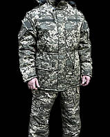Костюм тактический зимний пиксель. Армейский утепленный костюм ВСУ
