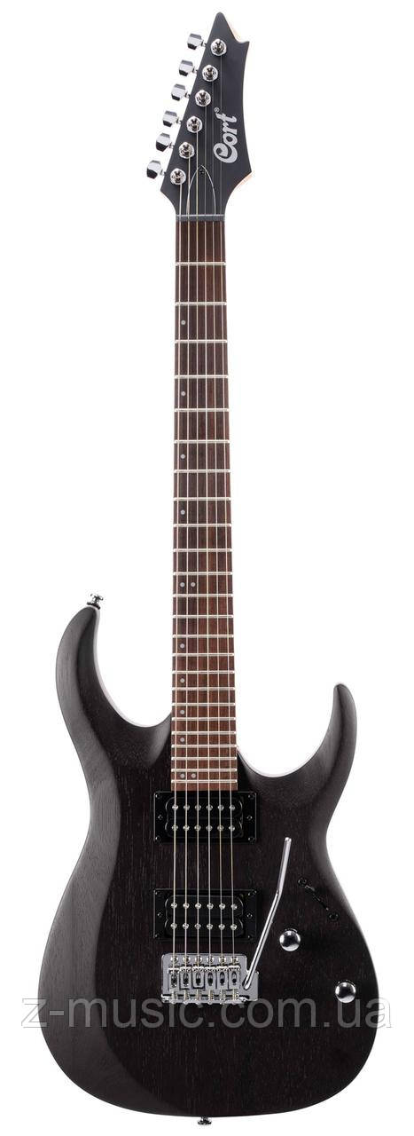 Електрогітара CORT X100 (Open Pore Black), фото 1