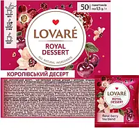 Суміш квіткового та фруктового чаю Lovare Royal Dessert (Королівський десерт) 50 пак х 1.5 гр