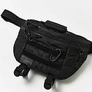 Велика сумка бананка ТИТАН чорна на пояс на плече Т, фото 8