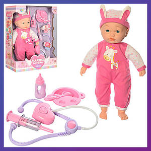 Іграшковий пупс сенсорний M 4034 UA Набір доктор з аксесуарами