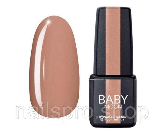 Гель лак BABY Moon Pastel №002 рожевий капучіно з дрібним шиммером, 6 мл