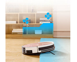 Інтелектуальний гібридний робот-прибиральник iLife A80 Plus рожевий, фото 3