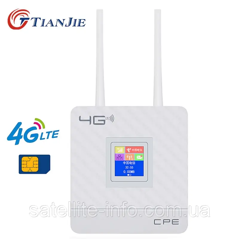 4G LTE Wi-Fi Маршрутизатор Tianjie CPE903-2