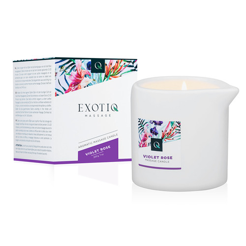 Масажна свічка Exotiq Massage Candle Violet Rose 200 г