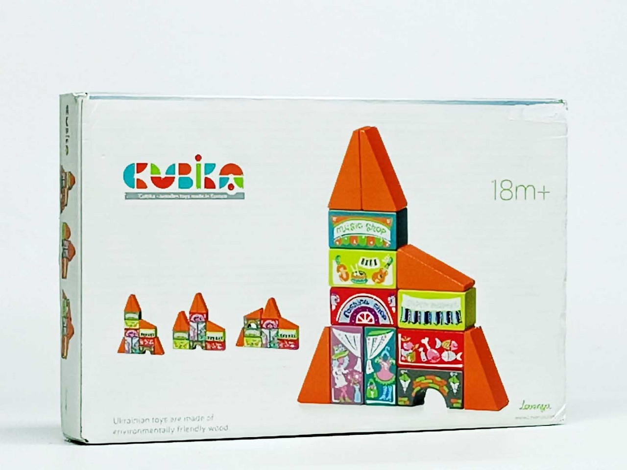 Дерев'яні Кубики Левеня "Cubika" 12367