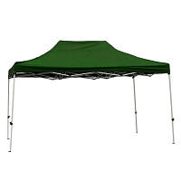 Усиленный раздвижной шатер гармошка 2х3 м белый каркас Зеленый