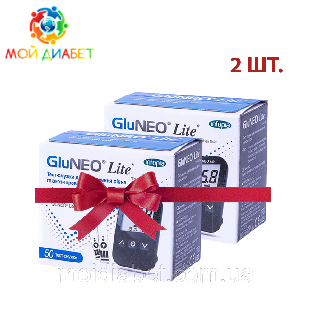 Тест-смужки GluNeo Lite 50 шт. 2 паковання