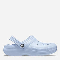 Женские сабо с мехом CROCS Classic Lined Clog, оригинал (203591) 37, Голубой