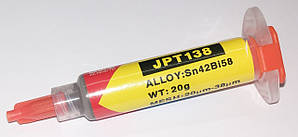 JPT183 паяльна паста Sn42Bi58-20g 138°C
