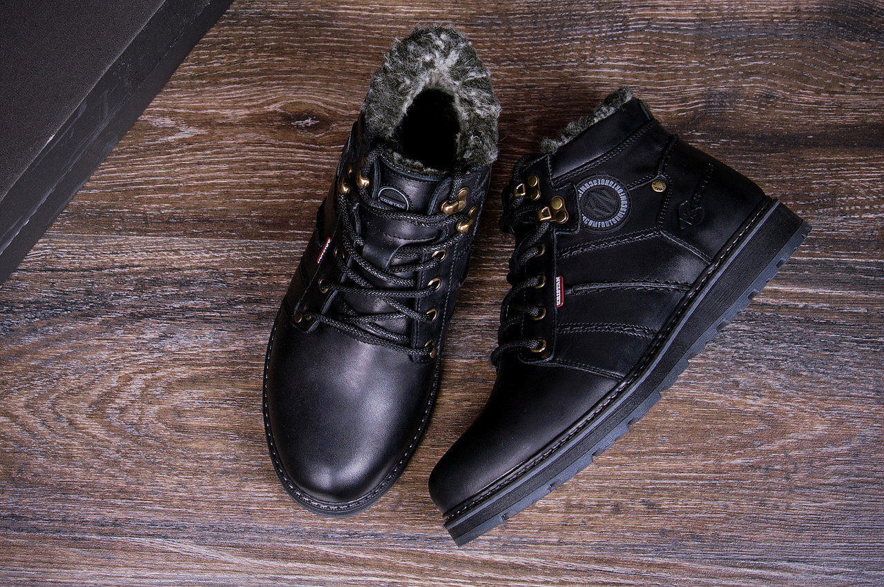 Мужские кожаные зимние ботинки натуральной кожи Kristan City Traffic Black размер 42 - фото 10 - id-p1963111951