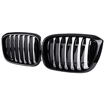 Решітка ноздрі радіатора BMW (БМВ) X3 X4 series G01 G08 G02 (2018-2023) - Чорний глянець (DA-21162), фото 3