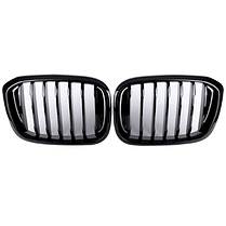Решітка ноздрі радіатора BMW (БМВ) X3 X4 series G01 G08 G02 (2018-2023) - Чорний глянець (DA-21162), фото 4