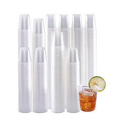 Одноразовий пластиковий прозорий стакан 100 мл 100шт/уп (1ящ/48уп/4800шт) / Стакани пластикові