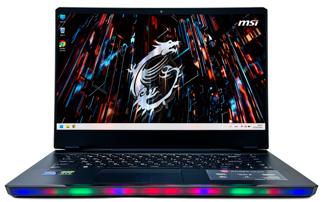 Ноутбук MSI GE66 Raider 12UGS: Core i7-12700H / DDR5 16 ГБ / GeForce RTX 3070 Ti, 150W / 2xSSD / 15.6"