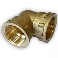 Кут 3/4"х1/2" внутрішня-внутрішня латунь, посилений