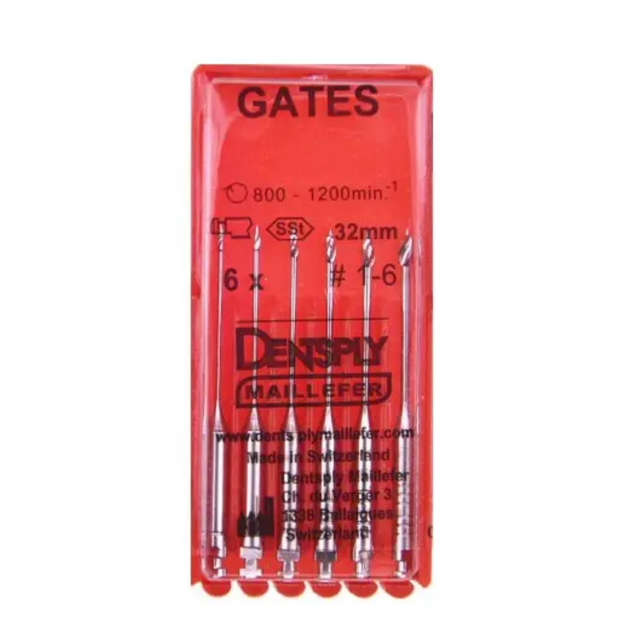 Gates Drills maillefer (Гейтс дрили Майлифер),Гейтс дрилі Майліферв №2 32мм 6шт