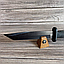 Тактичний ніж чорний Танто з чохлом, фото 4