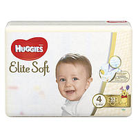 Підгузки Huggies Elite Soft 4 дитячі 8-14 кг 33 шт