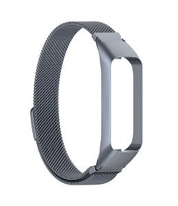 Ремешок-бампер DK для Samsung Galaxy Fit2 (R220) | Metal Milanese Loop Magnetic (grey)