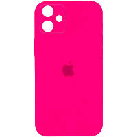 Чохол Silicone Case Square Full Camera Protective (AA) для Apple iPhone 11 (6.1") (Рожевий / Barbie pink)