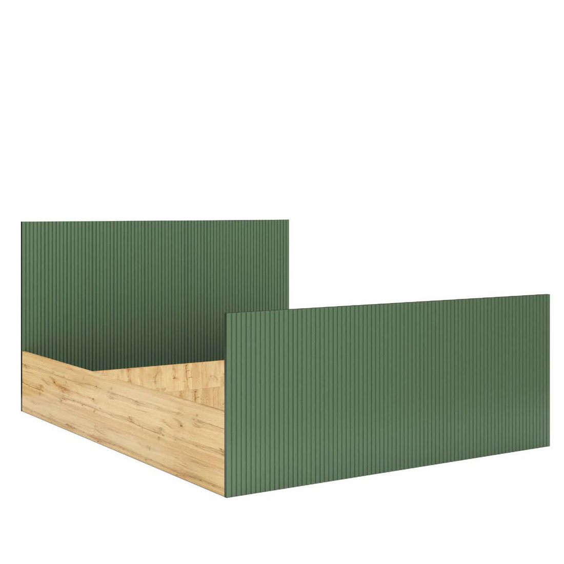 Сучасне двоспальне ліжко з ламельним каркасом 160х200 "Лайн" Київський Стандарт, фото 1