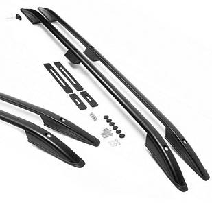 Рейлінги на Nissan Qashqai (2006-2014) Чорні цільноалюмінієвий корпус. На 80 кг. Дуги на дах. Модель Skyport/