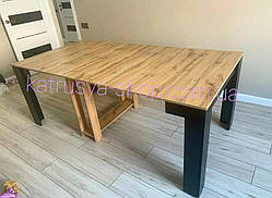 Стіл-трансформер Кантрі Лайт (1500 мм - 2550 мм) дуб тахо