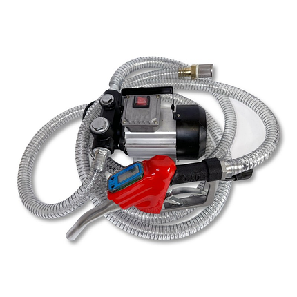 Встановлення для перекачування дизеля (насос, паливний пістолет із лічильником, шланги) REWOLT RE SL001C-220V, фото 1