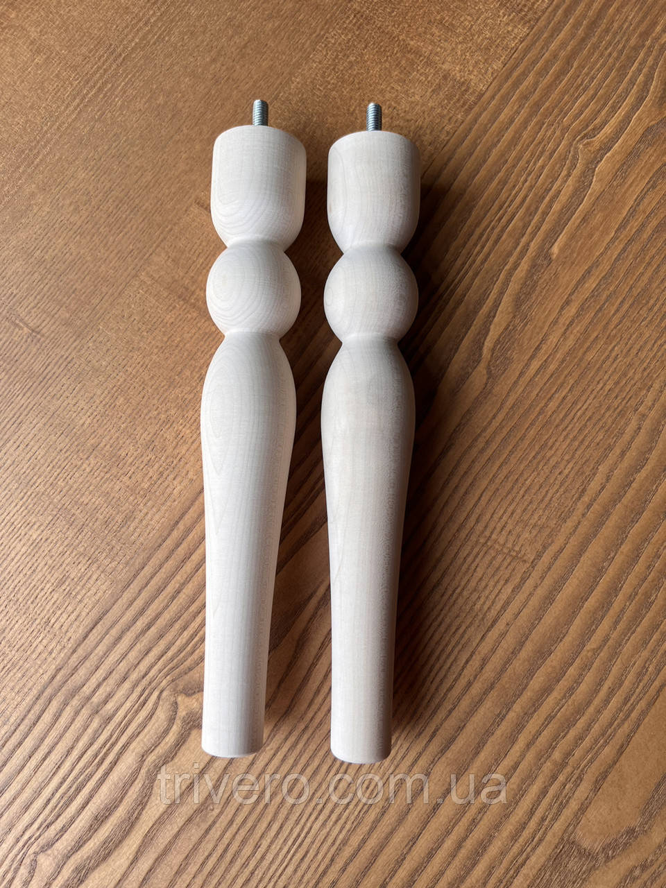 Меблеві ніжки і опори дерев'яні точена H.280 D.45 / Ніжка-18.1, фото 1