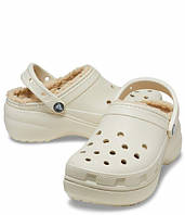 Женские сабо с мехом Crocs Classic Platform Lined Clog W 207938