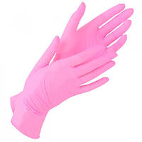 Перчатки нитриловые Medicom розовые XS 100 шт