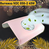 Набір для манікюру апарат фрезер для нігтів ZS 601 лампа для манікюру Sun X + витяжка 858-2) + лак у подарунок, фото 3