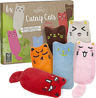 Кошачья мята для кошек PRETTY KITTY, 6 игрушек премиум-класса (B094HF5KHJ)