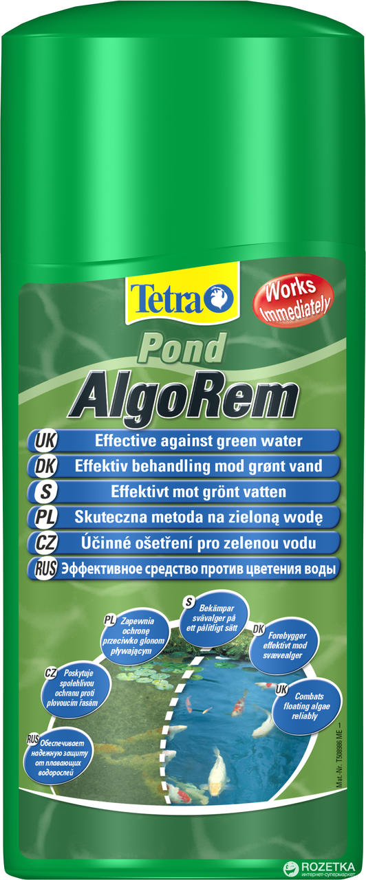 Препарат проти водоростей, TetraPond AlgoRem 500 ml, для ставка на 10000 л.