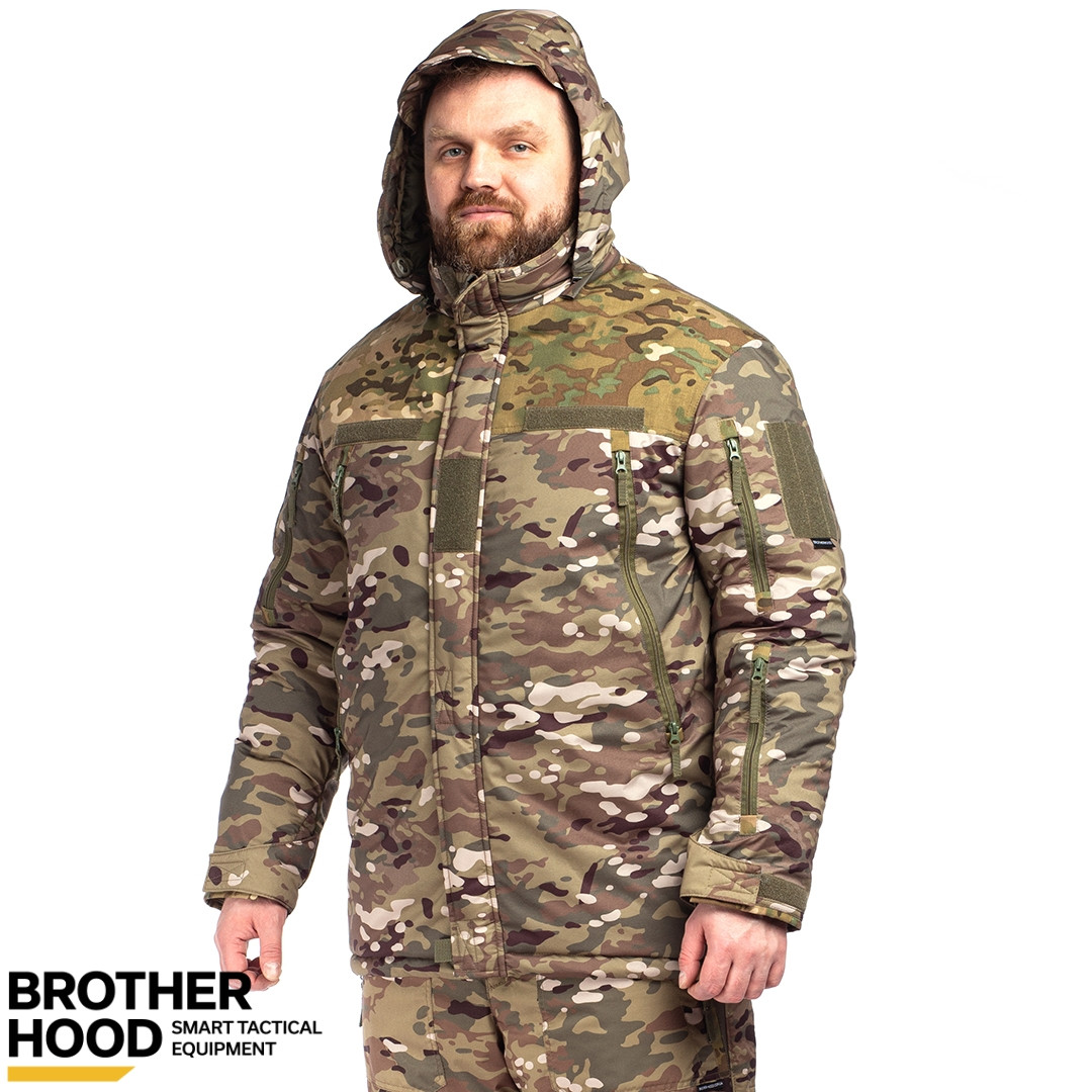 Куртка тактична зимова Brotherhood мультикам посилена, фото 1