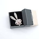 Брошка зайчик 45х25мм, фото 3