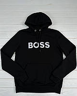 Мужской худи Hugo Boss черный Хуго Босс толстовка с капюшоном Турция